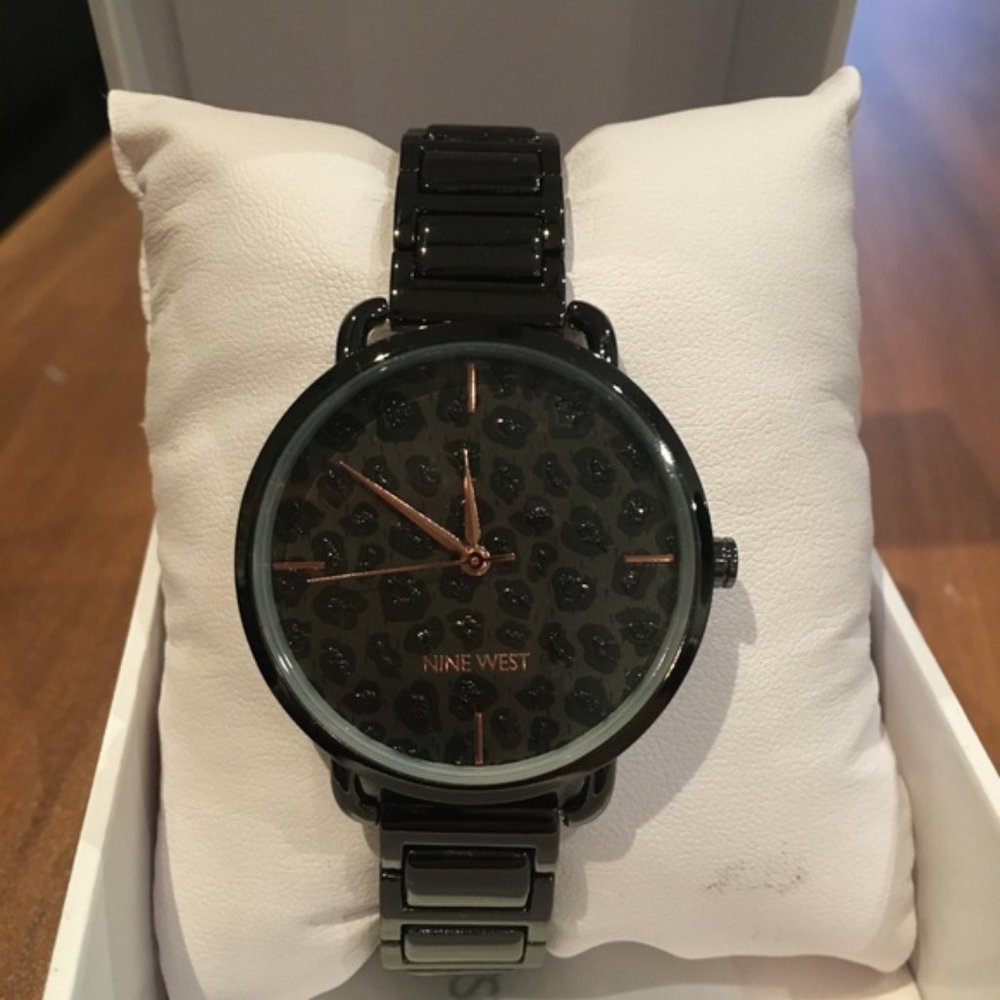 Nine West Women's Gunmetal Bracelet Watch, NW/2409